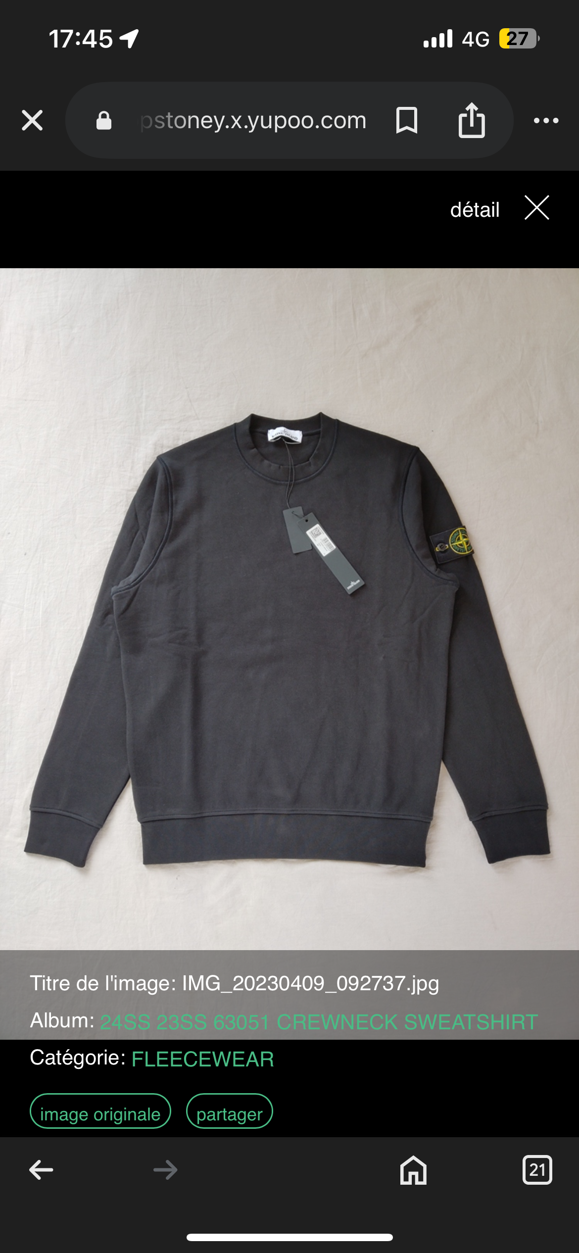 Pull stone island